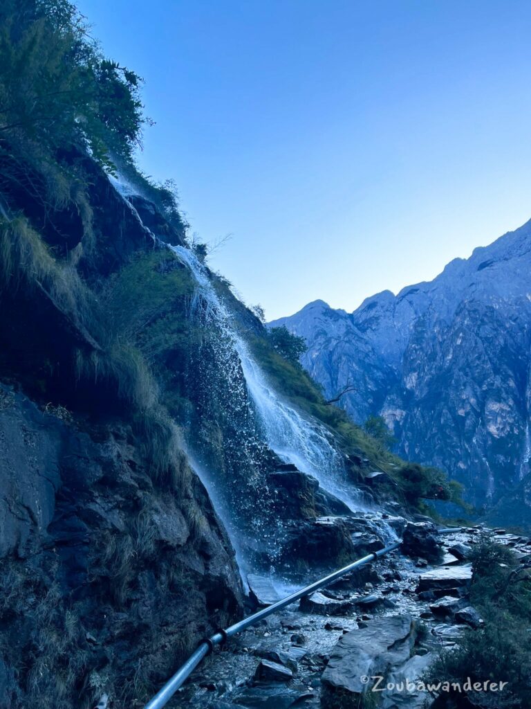 Waterfall at Tiger Leaping Gorge TLG