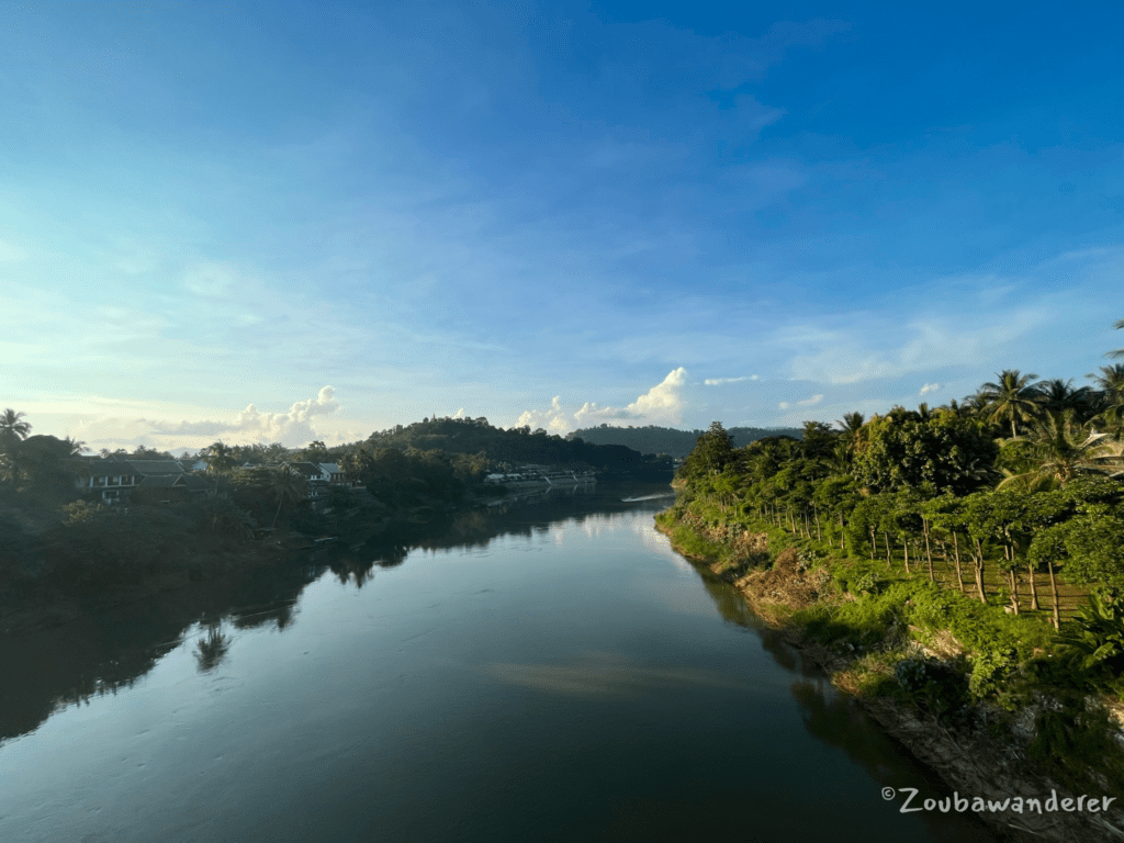 View of the Nam Khan River at Luang Prabang