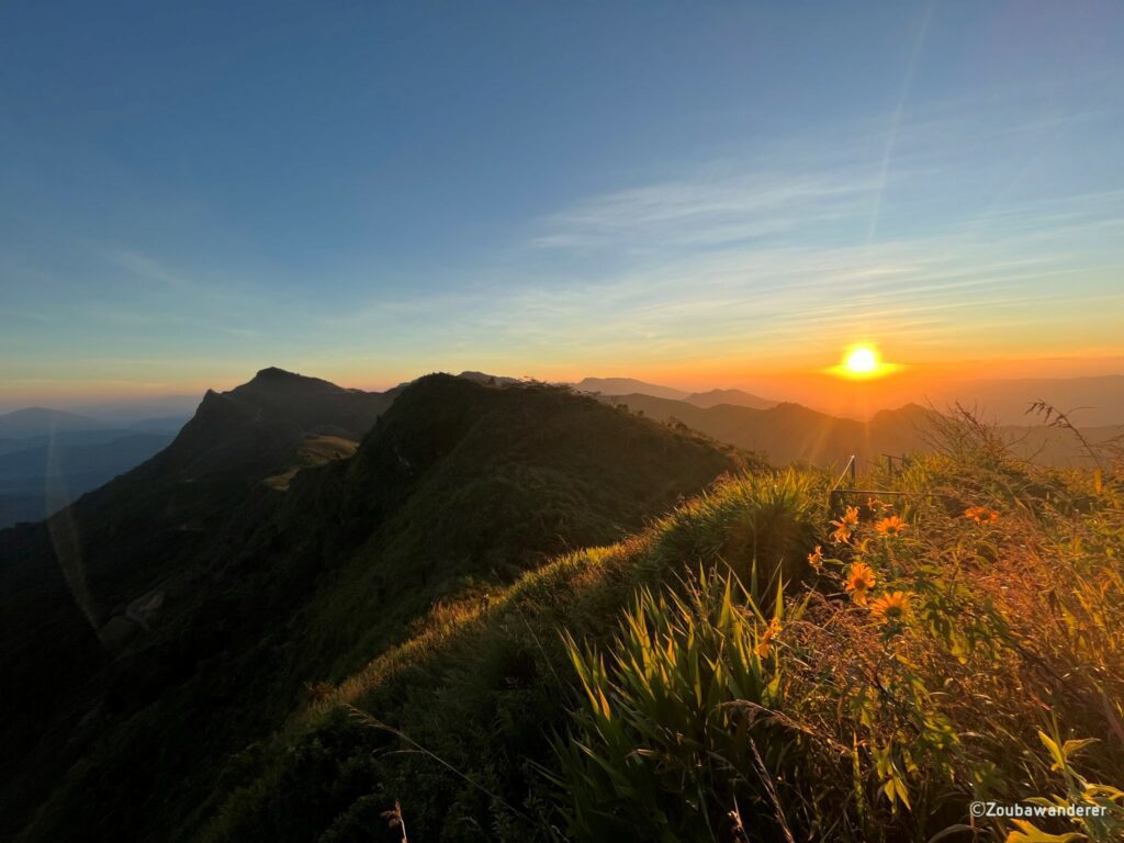 Sunset at Doi Pha Tang