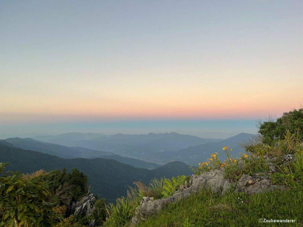 Sunset hues at Doi Pha Tang