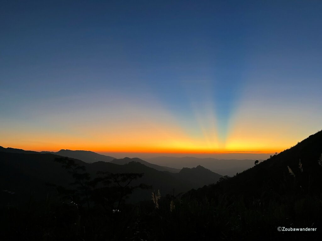 Sunset at Doi Pha Tang