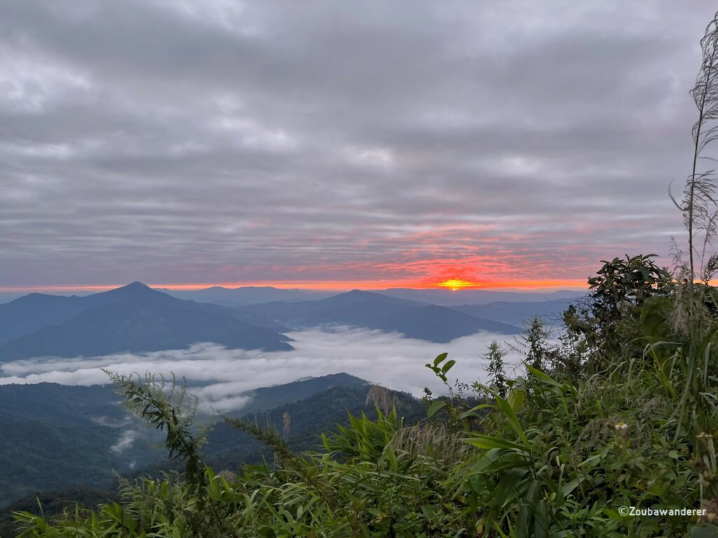 Sunrise at Doi Pha Tang 104 Viewpoint trail