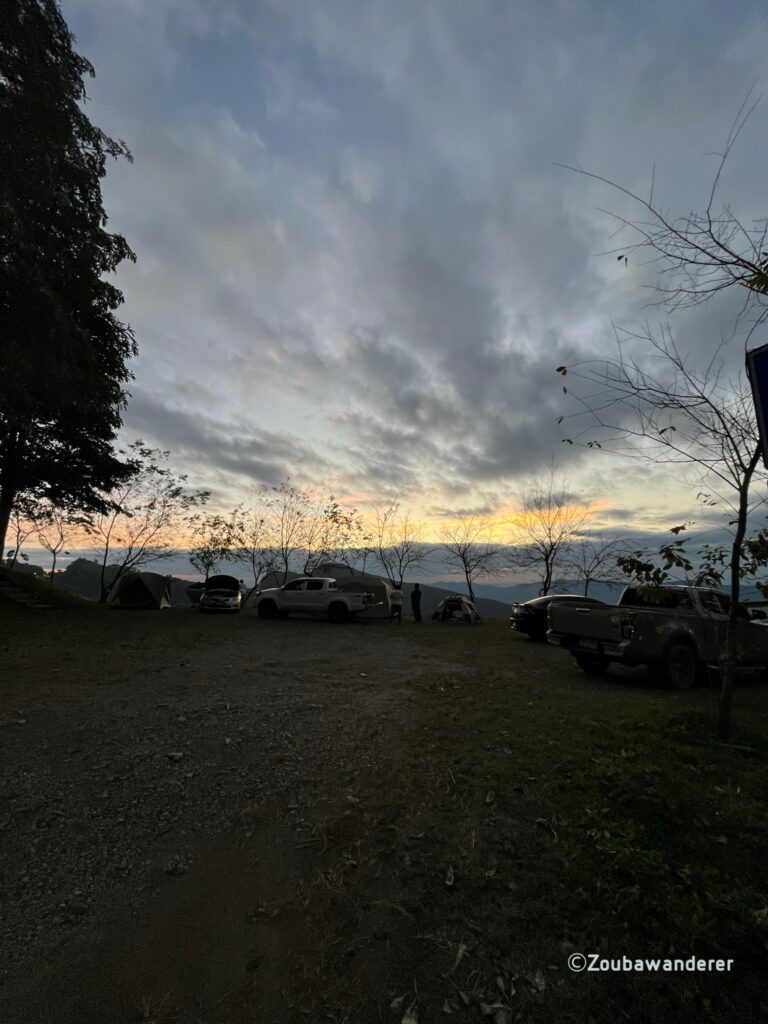 Camping site at Phu Chi Fa