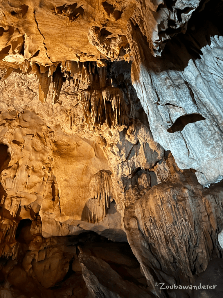 Stalactites & Stalagmite in Chom Ong Cave