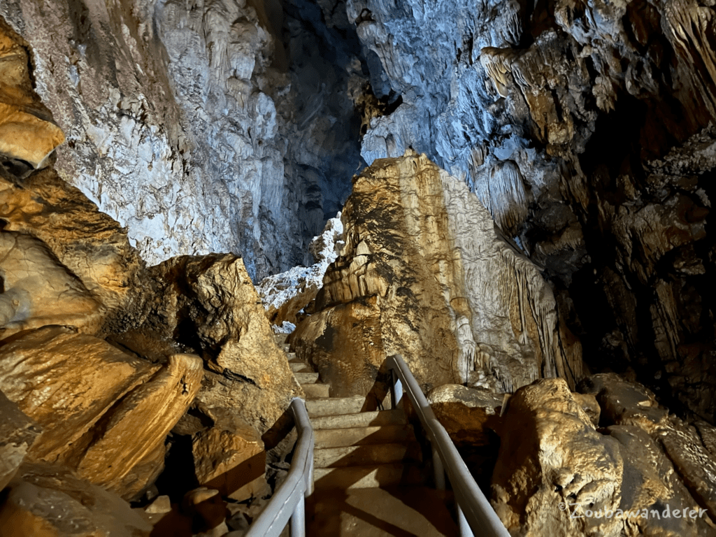 Stairs in Chom Ong Cave