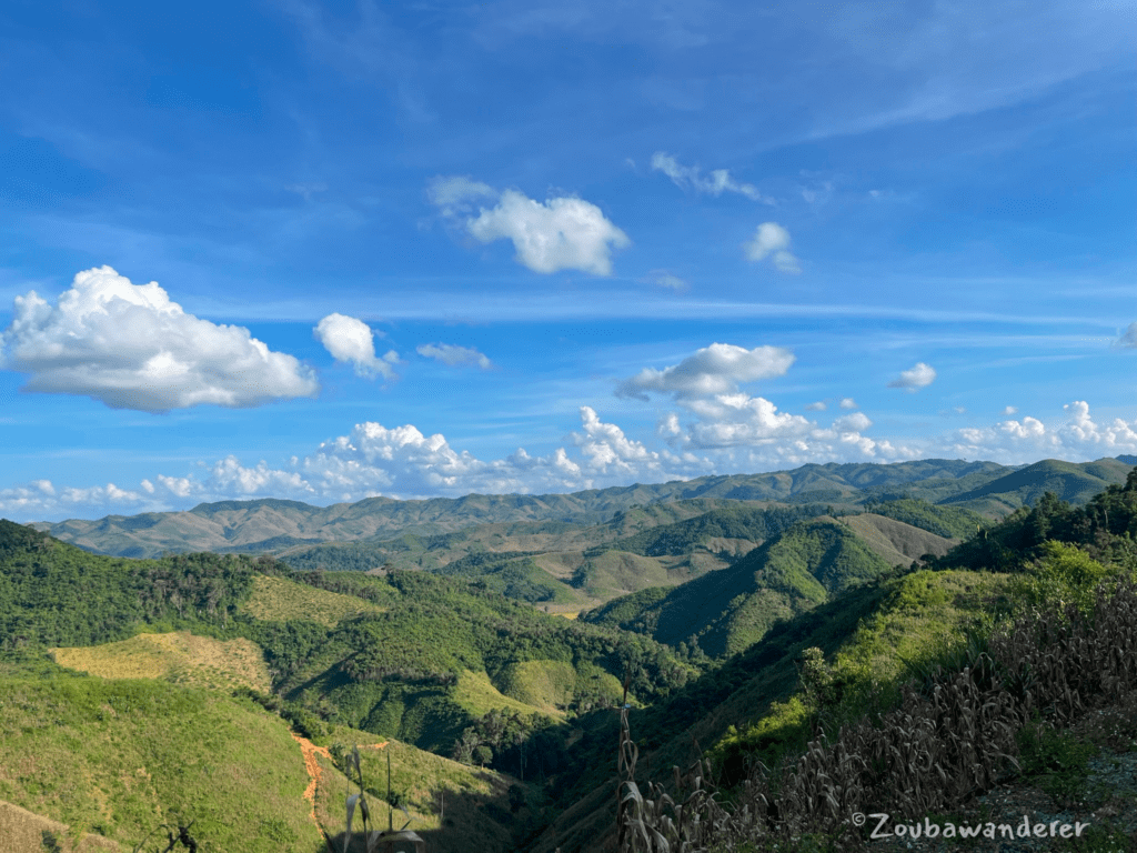 Scenery along Chom Ong Cave loop route