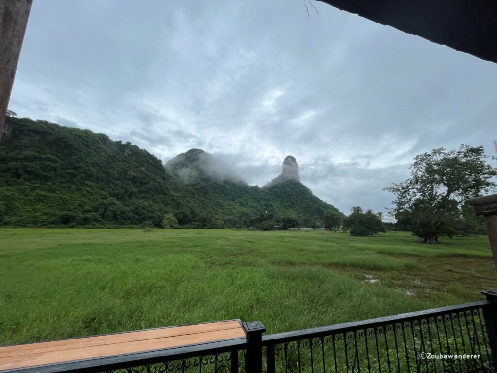 View from cafe in Railway track in Phatthalung