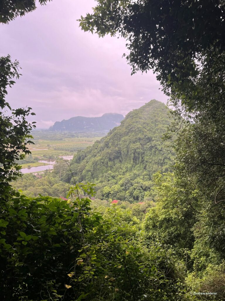 View on the way to Wat Khao Daeng Tawan Tok